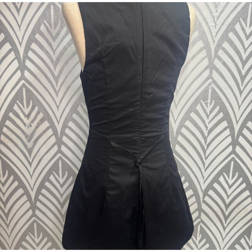 Princess Polly Black Yumiko Neck Mini Dress Romper Sheath Silhouette 8 - Picture 4 of 8